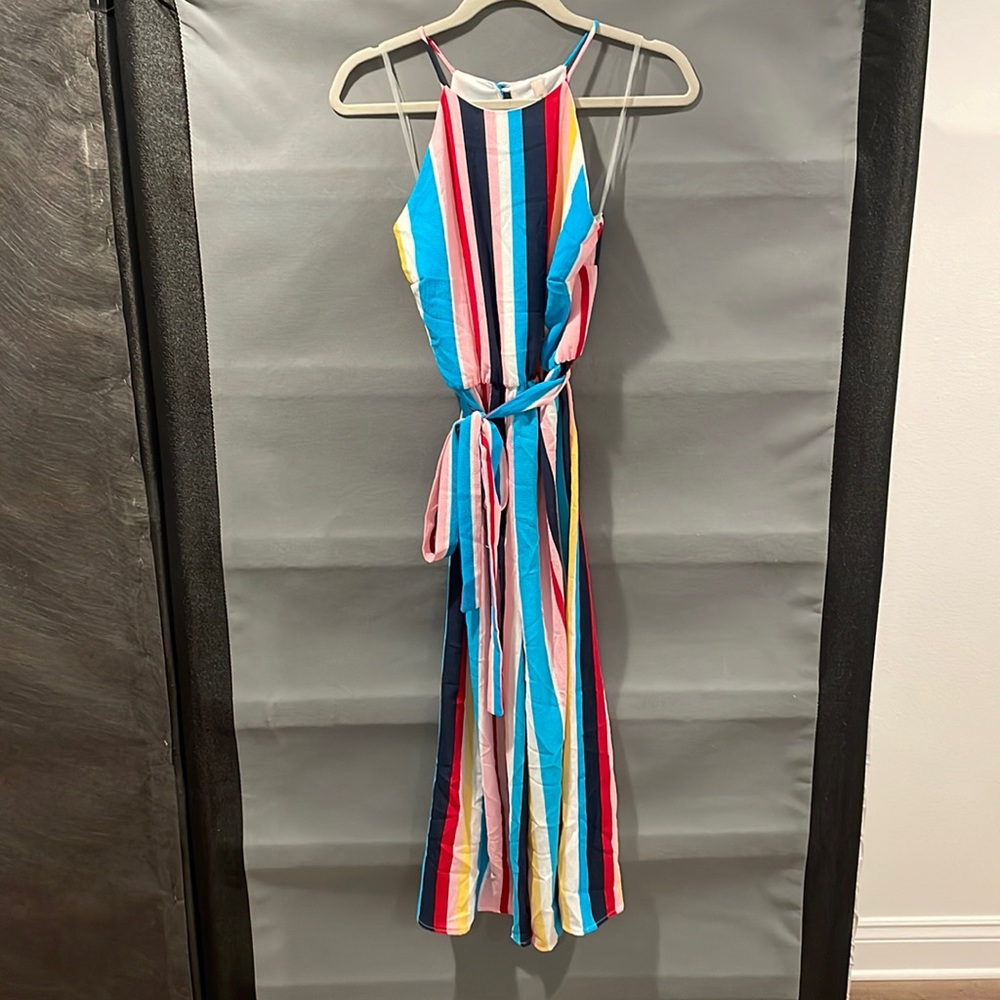 Halter wide leg jumpsuit